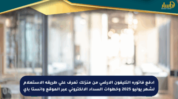 ادفع فاتورة التليفون الأرضي من منزلك تعرف على طريقة الاستعلام لشهر يوليو 2025 وخطوات السداد الإلكتروني عبر الموقع وإنستا باي